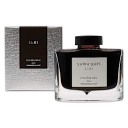 Pilot Iroshizuku Fountain Pen Ink - Wild Chestnut (Yama-guri), 50 ml, packaging and bottle