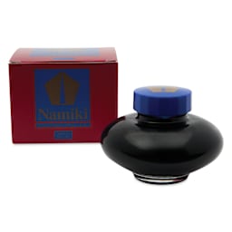 Pilot Namiki Fountain Pen Ink - Blue, 60 ml, packaging and bottle