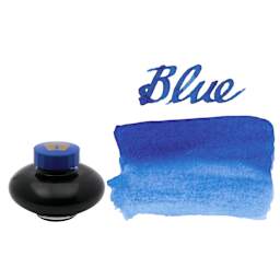Pilot Namiki Fountain Pen Ink - Blue, 60 ml, swatch and bottle