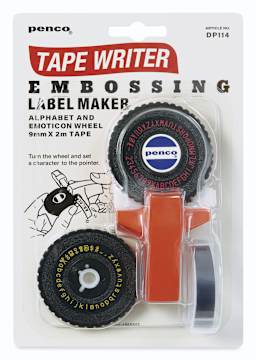 Penco Tape Writer - Embossing Label Maker, in package