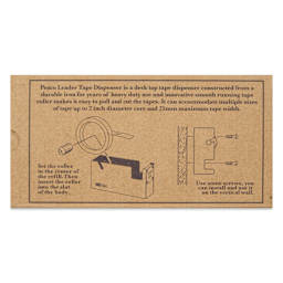Penco Steel Tape Dispenser - Large, back of packaging