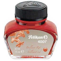 Pelikan 4001 Fountain Pen Ink - Brilliant Red, 30 ml bottle