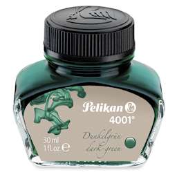 Pelikan 4001 Fountain Pen Ink - Dark Green, 30 ml bottle