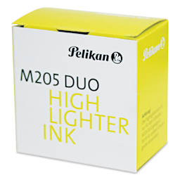 Pelikan M205 Duo Highlighter Fountain Pen Ink - Yellow, 30 ml, packaging box
