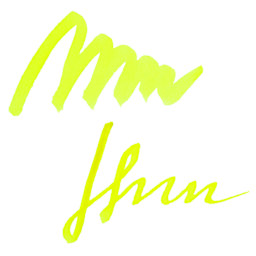 Pelikan M205 Duo Highlighter Fountain Pen Ink - Yellow, swatch