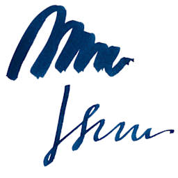 Tom's Studio Calligraphy Ink - Midnight swatch