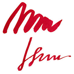 Tom's Studio Calligraphy Ink - English Rose swatch