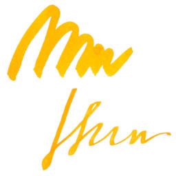 Tom's Studio Calligraphy Ink - Sunflower swatch