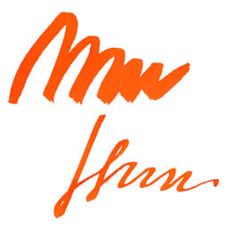 Tom's Studio Calligraphy Ink - Pumpkin swatch