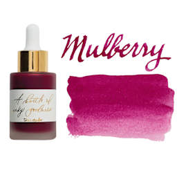 Tom's Studio Calligraphy Ink - Mulberry, 30 ml bottle with swatch