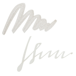 Tom's Studio Calligraphy Ink - Silver swatch