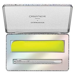 Caran d'Ache Ecridor Germanier Ballpoint Pen Set Special Edition, open with contents