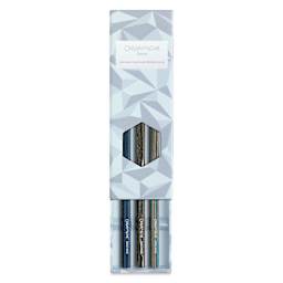 Caran d’Ache Alpine Frost Special Edition Perfume Graphite Pencil Set, front of packaging, slightly open