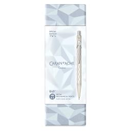 Caran d’Ache Alpine Frost Special Edition 849 Mechanical Pencil - White, 0.5 mm, packaging with label