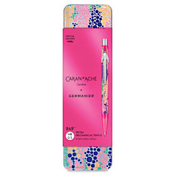 Caran d’Ache Germanier Special Edition 849 Mechanical Pencil - Neon Pink, front of packaging