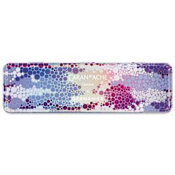 Caran d'Ache 849 Germanier Ballpoint Pen - Limited Edition, Neon Green, metal tin case closed