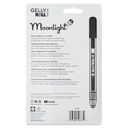 Sakura Gelly Roll Retractable Moonlight Pens - Set of 6, Pastel, back of packaging