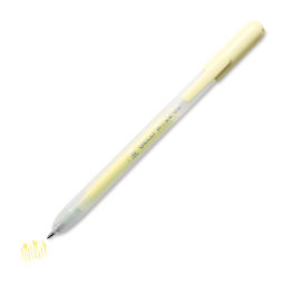 Sakura Gelly Roll Retractable Moonlight Pen - Pastel Yellow, with swatch