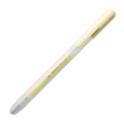 Sakura Gelly Roll Retractable Moonlight Pen - Pastel Yellow, retracted