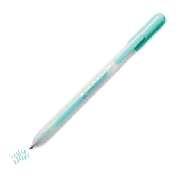 Sakura Gelly Roll Retractable Moonlight Pen - Pastel Green, with swatch