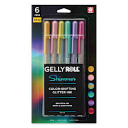 Sakura Gelly Roll Shimmer Pens - Set of 6, Shimmer, front of packaging
