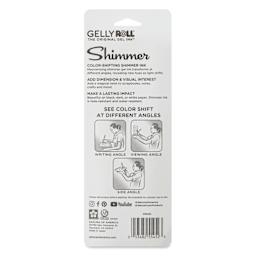 Sakura Gelly Roll Shimmer Pens - Set of 3, Shimmer Nebula, back of packaging