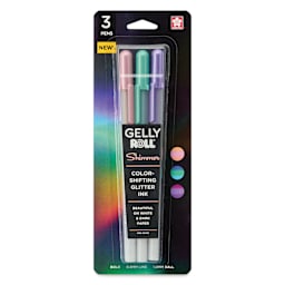 Sakura Gelly Roll Shimmer Pens - Set of 3, Shimmer Nebula, front of packaging