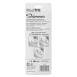 Sakura Gelly Roll Shimmer Pens - Set of 3, Shimmer Comet, back of packaging