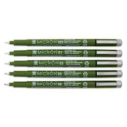 Sakura Pigma Micron Eco Pens - Set of 5, Black