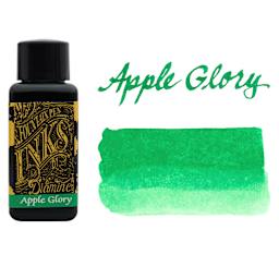 Diamine Fountain Pen Ink - Apple Glory, 30 ml bottle with swatch