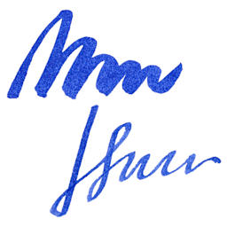 Diamine Fountain Pen Ink - Sapphire Blue, 30 ml swatch