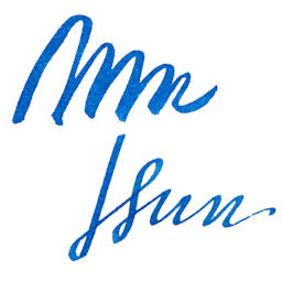 Diamine Fountain Pen Ink - Royal Blue, 30 ml swatch