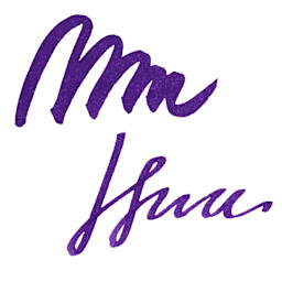 Diamine Fountain Pen Ink - Imperial Purple, 80 ml swatch