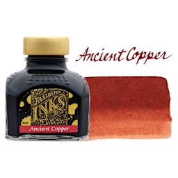 Diamine Fountain Pen Ink - Ancient Copper, 80 ml bottle with swatch
