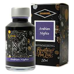 Diamine Shimmer Fountain Pen Ink - Arabian Nights, 50 ml