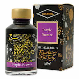Diamine Shimmer Fountain Pen Ink - Purple Pazzazz, 50 ml