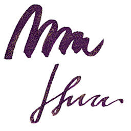 Diamine Shimmer Fountain Pen Ink - Purple Pazzazz swatch