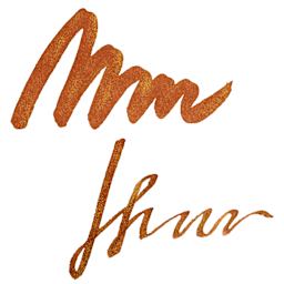Diamine Shimmer Fountain Pen Ink - Caramel Sparkle swatch