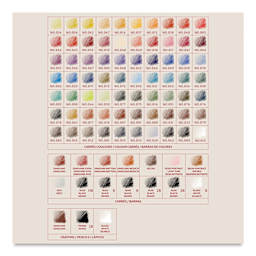 Conté à Paris Pastel Carrés Wood Box Set swatches