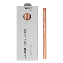 Makers Cabinet Cedar Pencils - Pkg of 6, 2B