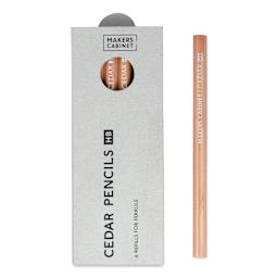 Makers Cabinet Cedar Pencils - Pkg of 6, HB