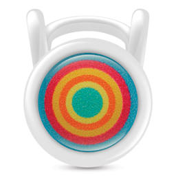 Lamy Safari Multi Ring Fountain Pen Set - White, Extra Fine Nib, top view of cap