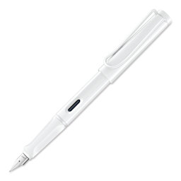 Lamy Safari Multi Ring Fountain Pen Set - White, Fine Nib, uncapped