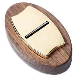 Makers Cabinet Hovel Walnut Base - 1/2" x 3" x 1-3/4", back, with sharpener (not included)