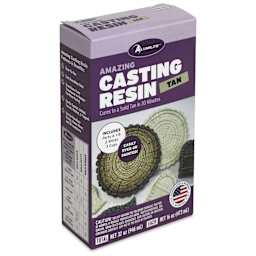 Alumilite Amazing Casting Resin - 32 oz, Tan - front of packaging, angled