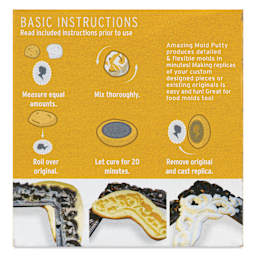 Alumilite Amazing Mold Putty - 2/3 lb - back of packaging