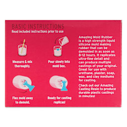 Alumilite Amazing Mold Rubber - back of packaging