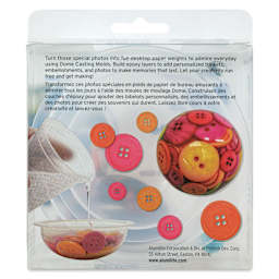 Alumilite Dome Casting Molds - Set of 2 - back of packaging