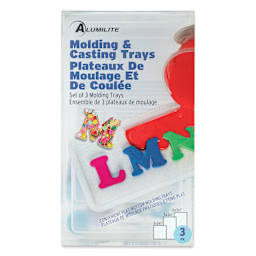 Alumilite Molding & Casting Trays - Set of 3 - front of packaging