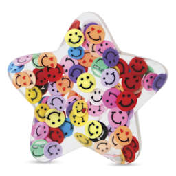 Alumilite Creation Kit - Coral Container, Set of 84 - finished smiley star example
